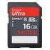 SANDISK Ultra SDHC UHS-I Card, Class 10, 16GB (SDSDU-016G-U46)