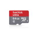 SANDISK Ultra microSDXC UHS-I, Class 10, 64GB (SDSDQUA-064G)