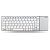 RAPOO Wireless Multi-Media Touchpad Keyboard E2700, White (11853)