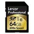 LEXAR SDXC Professional, 600x, Class 10, 64GB (LSD64GCTBEU600)