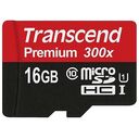 TRANSCEND Premium 300x microSDHC, Class 10, UHS-I, 16GB (TS16GUSDCU1)