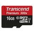 TRANSCEND Premium 300x microSDHC, Class 10, UHS-I, 16GB (TS16GUSDCU1)