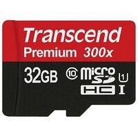 TRANSCEND Premium 300x microSDHC, Class 10, UHS-I, 32GB (TS32GUSDCU1)