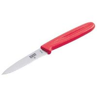 KUHN RIKON Swiss Knife Rust Knife Monobloc With Serrated Edge, Red (22213)