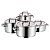WMF Function 4 Cookset, 4-piece, 20 + 16 + 20 + 24 cm (07.6004.6380)