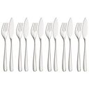 WMF Vision Cromargan Protect Fischbesteck-Set, 12-teilig (12.7135.6336)