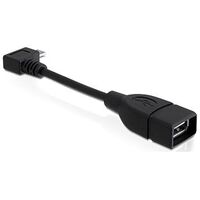DELOCK USB 2.0 Kabel, 11cm, Schwarz (83104)