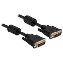 DELOCK DVI Kabel, 5m, Schwarz (83113)