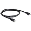 DELOCK USB 2.0 Cable, 1m, Black (83177)