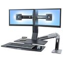 ERGOTRON WorkFit-A, Dual Monitor with Worksurface+ (24-316-026)