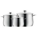 WMF Diadem Plus Cookset, 3-piece, 16 + 20 + 24 cm (07.3003.6040)