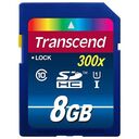 TRANSCEND SDHC Secure Digital Card Premium 300x, Class 10, UHS-I, 8.0GB (TS8GSDU1)