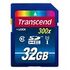 TRANSCEND SDHC Secure Digital Card Premium 300x, Class 10, UHS-I, 32GB (TS32GSDU1)