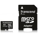 TRANSCEND microSDHC Secure Digital Card, Class 10, UHS-I, 8.0GB (TS8GUSDHC10U1)