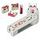 LINDY USB Port Lock with Key, 4 Part, Red (40450)