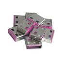 LINDY USB Port Lock without Key, 10 Part, Code Red (40460)