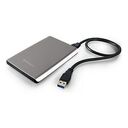 VERBATIM Store'n'Go USB 3.0 Ultra Slim Portable Hard Drive, 500GB, Silber (53151)