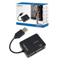 LOGILINK USB 2.0 Smile HUB 4-Port, Schwarz (UA0139)