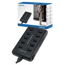 LOGILINK USB 2.0 HUB 10-Port with Cut in/Cut out, Black (UA0125)
