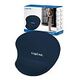 LOGILINK Mousepad mit Silikon-Gel Handauflage, Blau (ID0027B)