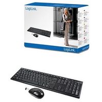 LOGILINK Funk Keyboard & Mouse Combination, Black (ID0104)