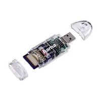 HAMA USB 2.0 Card Reader "8-in-1", Transparent (91092)