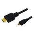 LOGILINK Cable HDMI to microHDMI High Speed with Ethernet, 1.0m (CH0030)