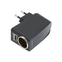 LOGILINK Power Adaptor with Cigar Lighter- and USB Jack (PA0046)