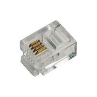 LOGILINK RJ11 Modular Plug, Unshielded, 100 Pieces (MP0018)