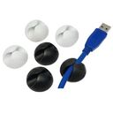 LOGILINK Cable Holder, 6 Pieces, Black/White (KAB0009)