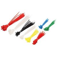 LOGILINK Cable Fixer Set, 200 Pieces, Coloured (KAB0018)