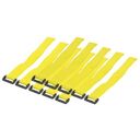 LOGILINK Cable Fixer with Velcro, 10 Pieces, Yellow (KAB0015)