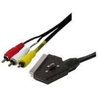 LOGILINK Scart- auf RCA-Kabel, 2.0m (CA1029)