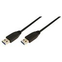 LOGILINK USB 3.0 Extension Cable, 1.0m, Black (CU0038)