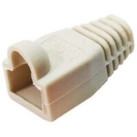 LOGILINK Modular Protective Rubber Sleeve, 100 Pieces, Grey (MP0005)