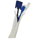 LOGILINK Bunched Cable Texture Hose, 1.8m, Grey (KAB0007)