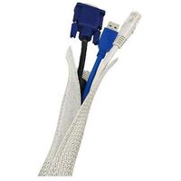 LOGILINK Bunched Cable Texture Hose, 1.8m, Grey (KAB0007)