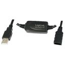 LOGILINK USB 2.0 Extension Cable, 15m, Black (UA0145)