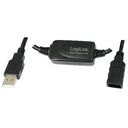 LOGILINK USB 2.0 Extension Cable, 20m, Black (UA0146)