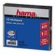 HAMA CD-Multipack 6, Transparent/Schwarz (51292)