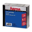 HAMA CD- Standard Sleeve, 5-Part, Transparent/Black (44744)