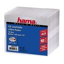 HAMA CD- Sleeve, Slim-Pack 4, 10-Part, Transparent (51273)