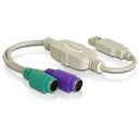 DELOCK USB to PS/2 Adaptor (61244)