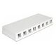 DELOCK Keystone Surface Mounted Box 8 Port (86209)