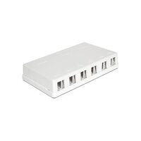 DELOCK Keystone Surface Mounted Box 6 Port (86227)