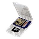 HAMA Memory Card Case "SD + microSD Slim Box", Transparent (95947)