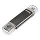 HAMA FlashPen "Laeta Twin" USB 2.0, 16GB, Grau (123924)