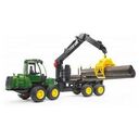 BRUDER John Deere 1210E Rückezug mit Holzgreifer