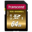 TRANSCEND SDXC, Class 10, UHS-I U3, 64GB (TS64GSDU3)