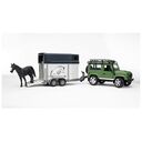 BRUDER Land Rover Defender with Horse Trailer (02592)